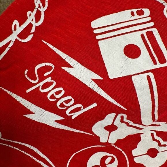 Y2K Biker Clothing Company Red Skull Lace Back Classic Evil Tank Large - Picture 4 of 5